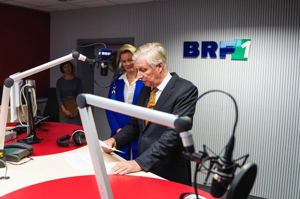 König Philippe und Königin Mathilde besuchen den BRF