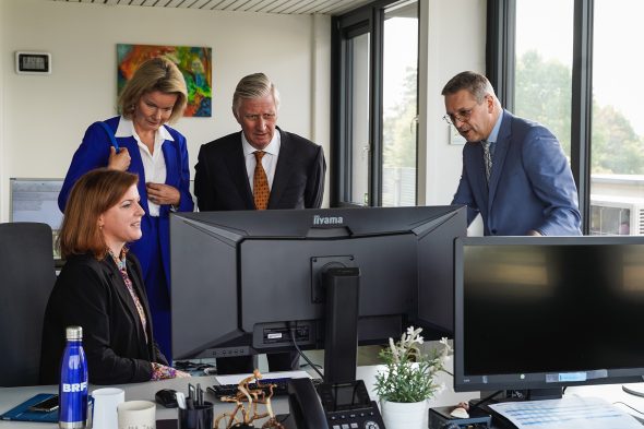 König Philippe und Königin Mathilde besuchen den BRF