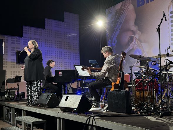 Das Trio Hermann-Giebels-Klinkenberg beim Jazz-Abend im Kino Corso