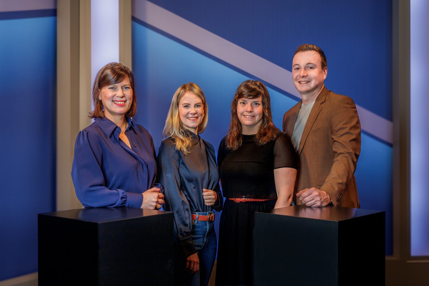 Das Blickpunkt-Team: Simonne Doepgen, Julia Slot, Anne Kelleter und Robin Emonts